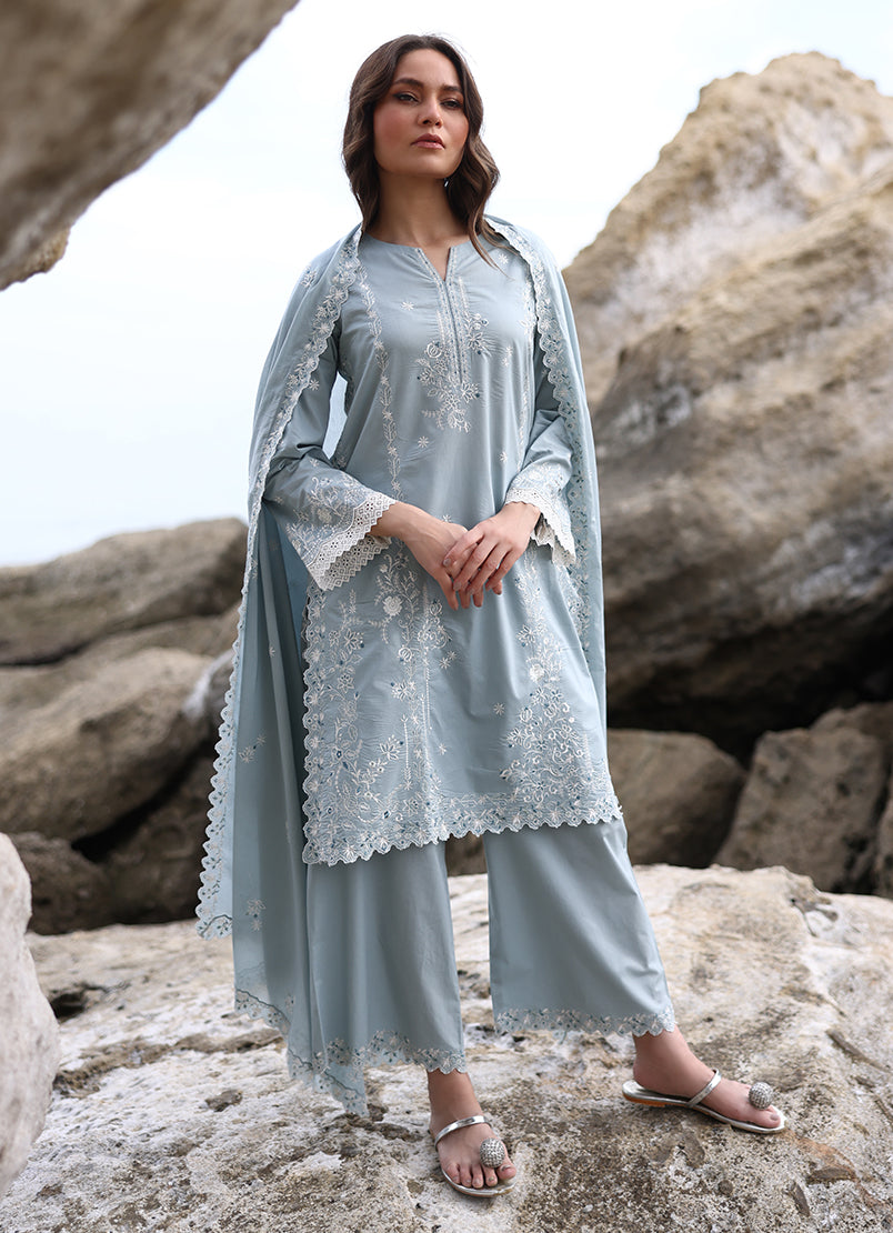 3 PC Embroidered Suit
