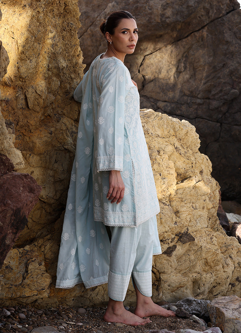 3 PC Embroidered Suit