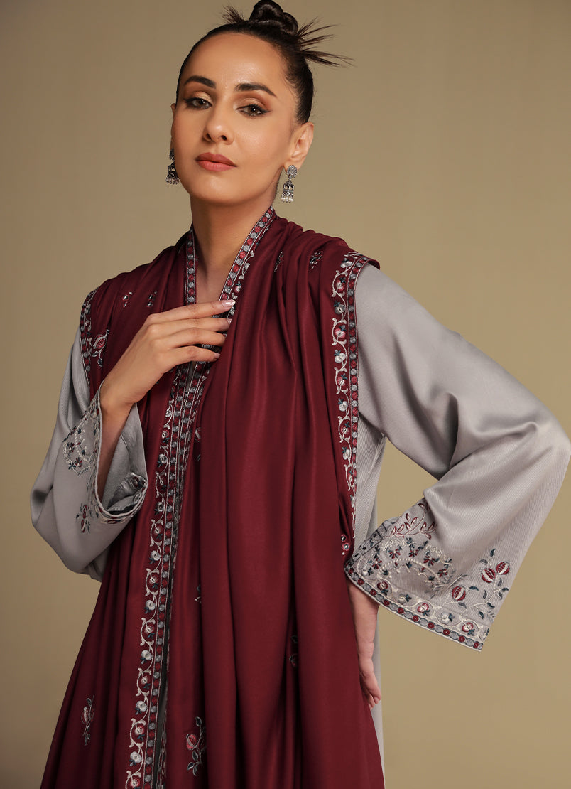 3 PC Viscose Embroidered Suit