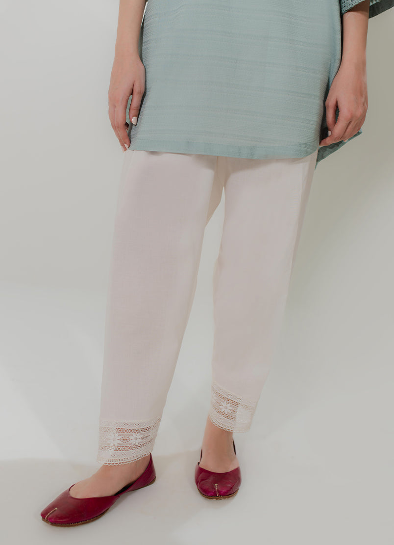 Solid Lace Shalwar