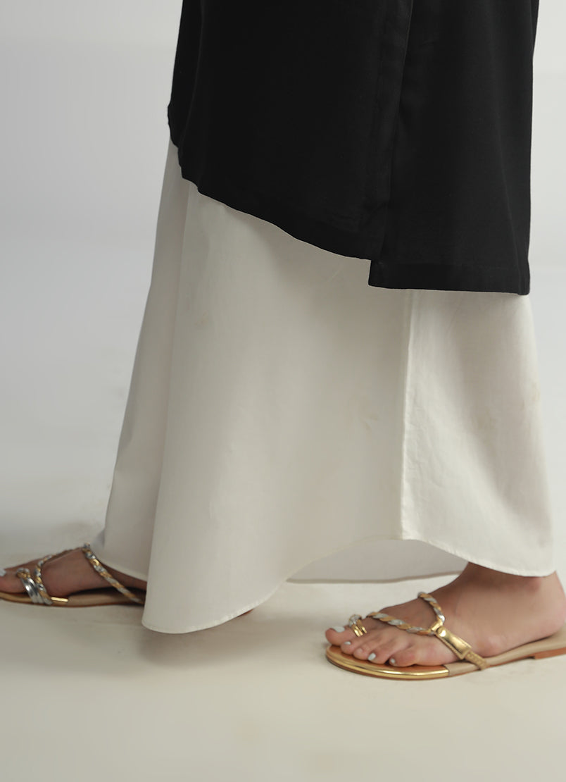 Asymmetric Hem Wide Pant