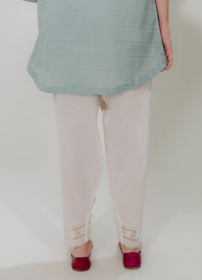 Solid Lace Shalwar