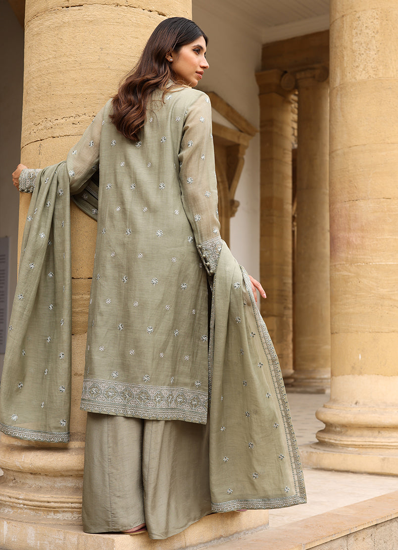 3 PC Embroidered Suit