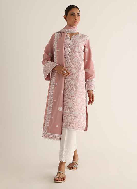 Embroidered Shirt & Dupatta