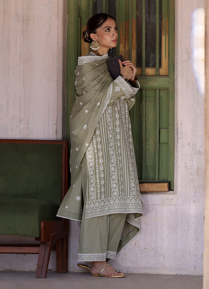 3 PC Embroidered Suit