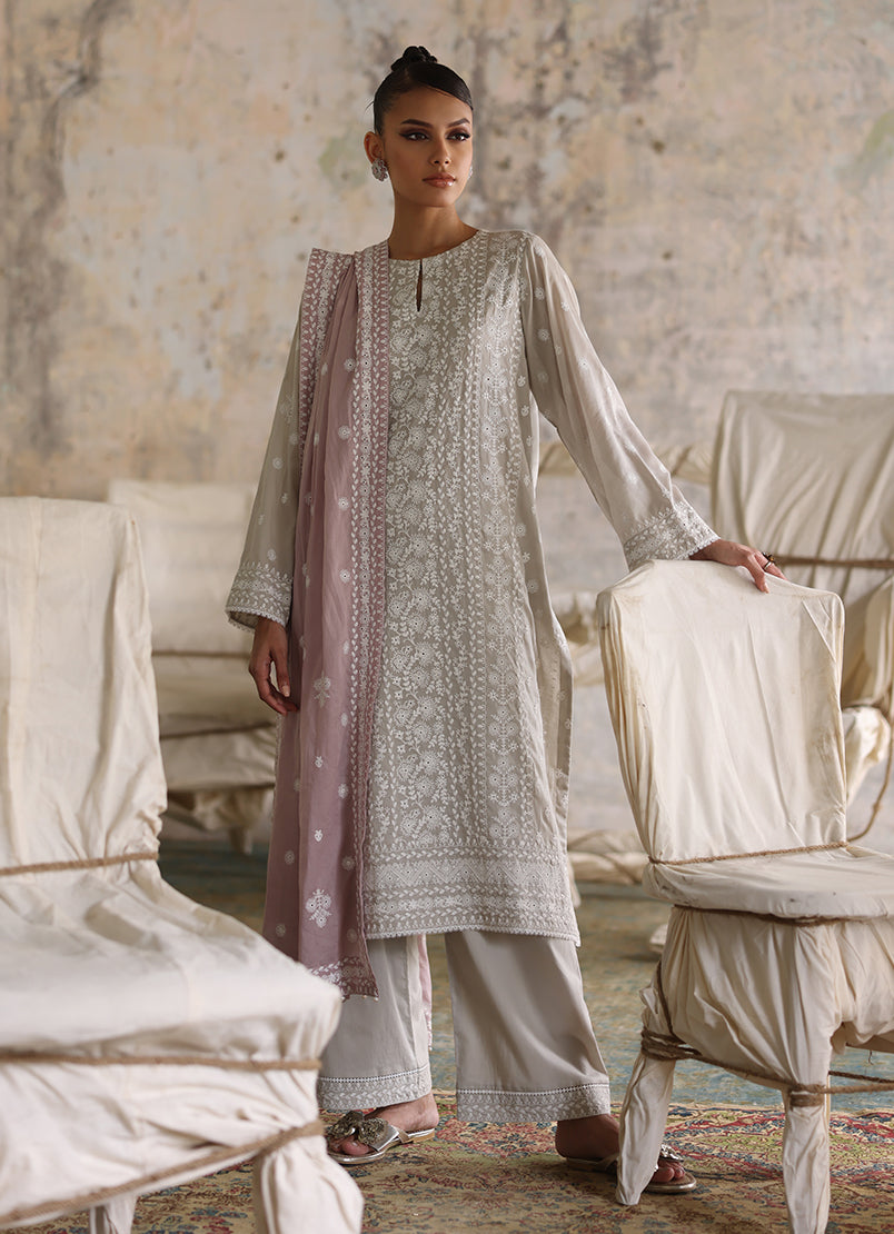 3 PC Embroidered Suit