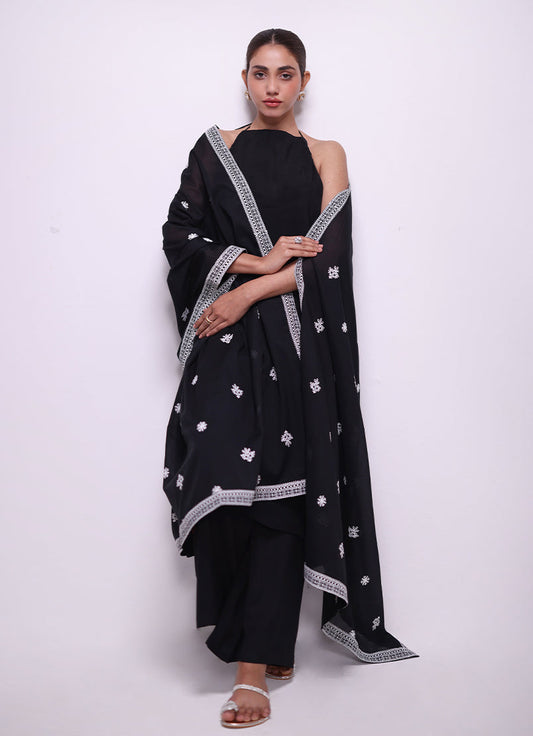 Chikankari Lace Dupatta