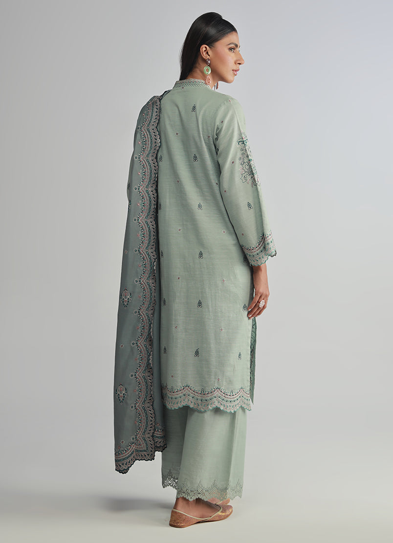 3 PC Embroidered Suit