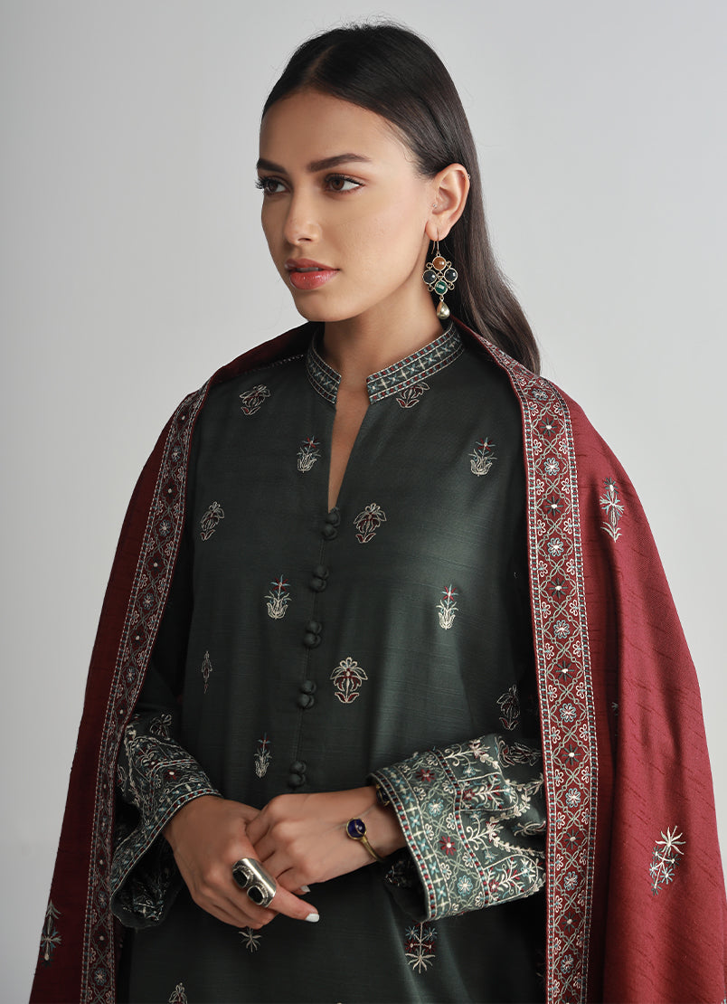 3 PC Embroidered Suit