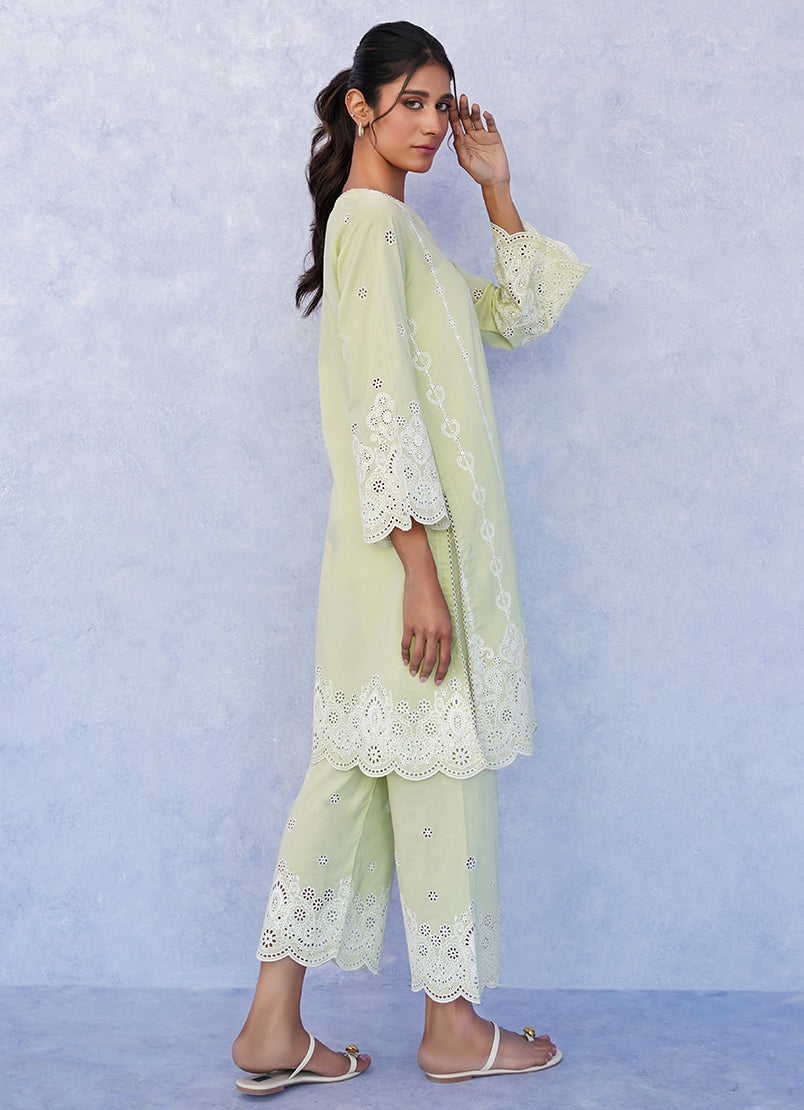 green-embroidered-co-ord-set